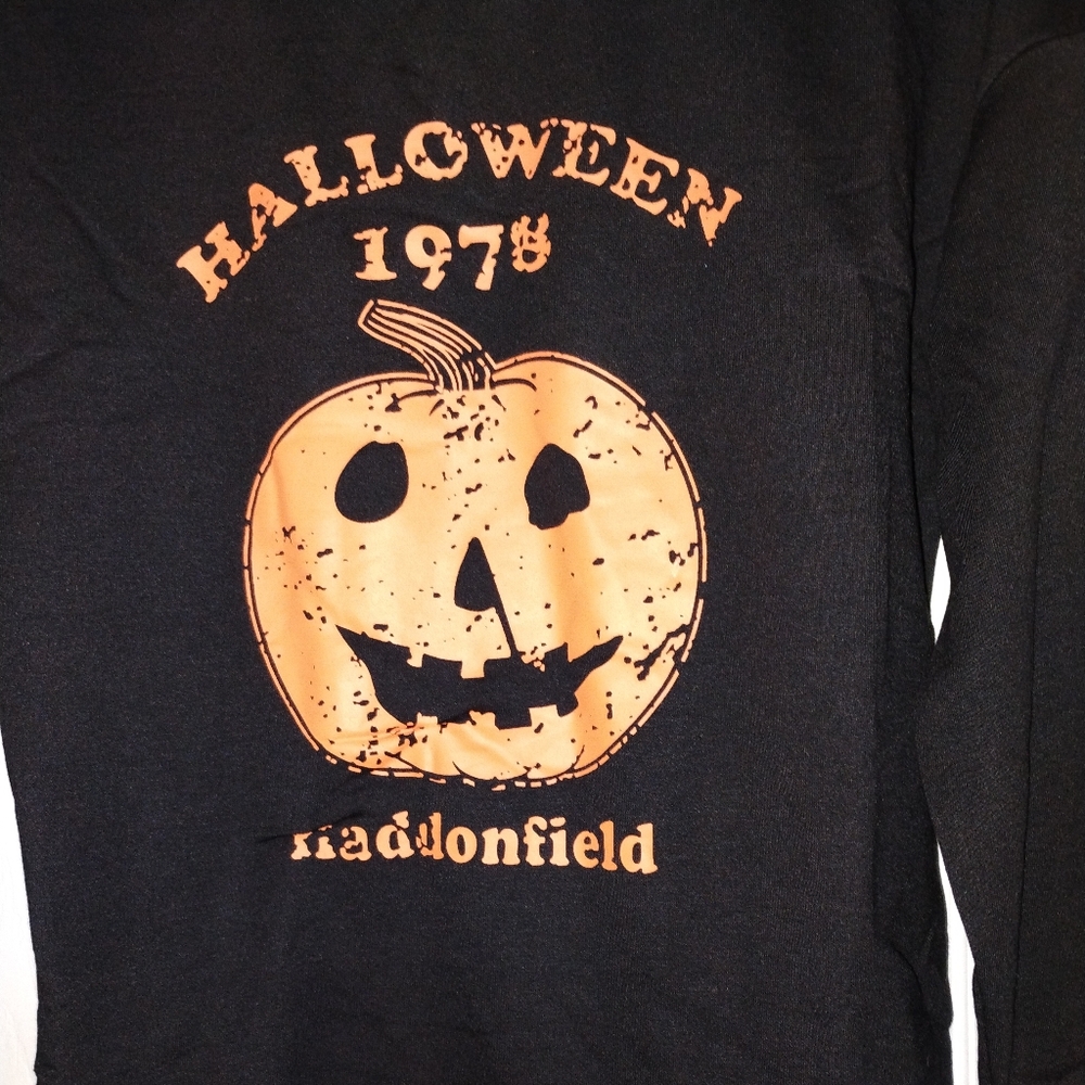 🌟Halloween Pumpkin Black Sweatshirt SM PTP 21"